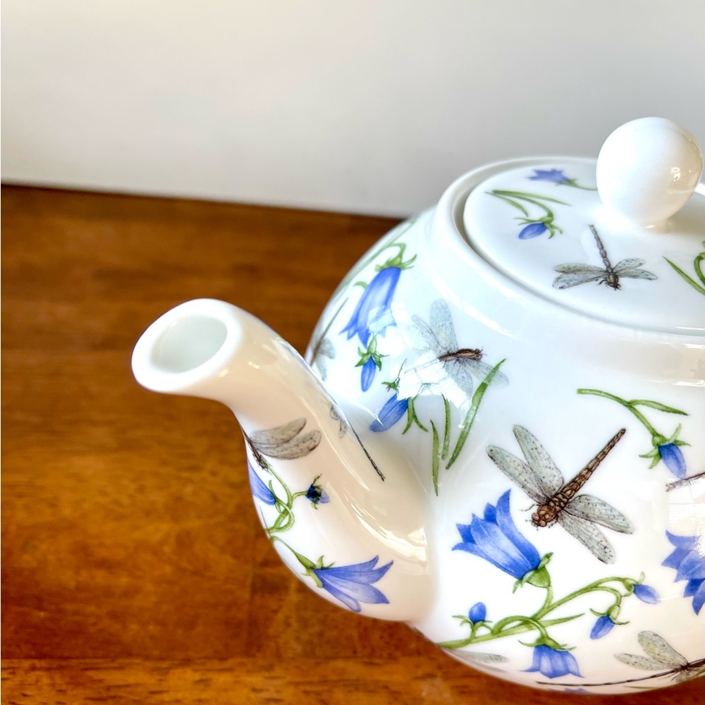 Dovedale Dragonfly and Harebell Small Teapot by Dunoon England - Picture 2 of 9